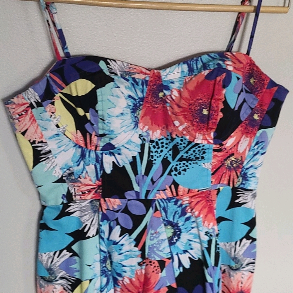 Fun, floral multicolor summer dress